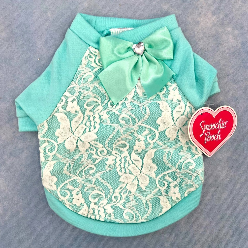 Smoochie Pooch Lace Raglan Baseball Tee XXS